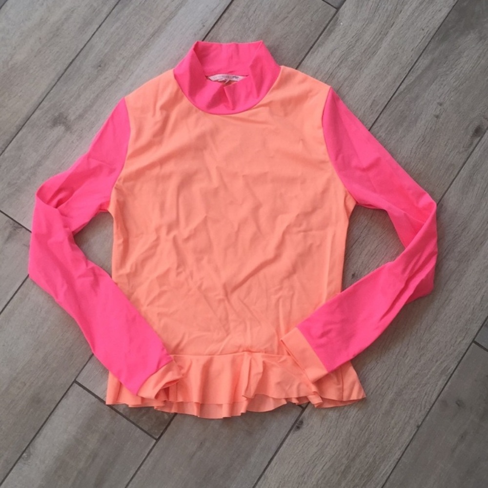 Victoria secret peplum rash guard top